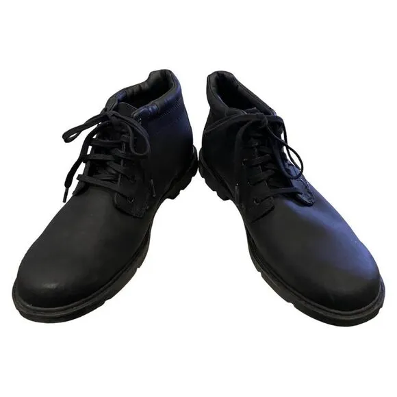 Rockport A13714 Men's Black Storm Surge Hydro-Shield Waterproof Boots 9.5