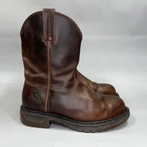 Rocky Men's Size 10W 10&quot; Original Ride Waterproof Steel Toe Western Boots