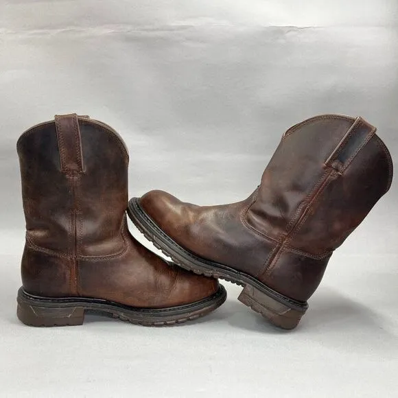 Rocky Men's Size 10W 10&quot; Original Ride Waterproof Steel Toe Western Boots