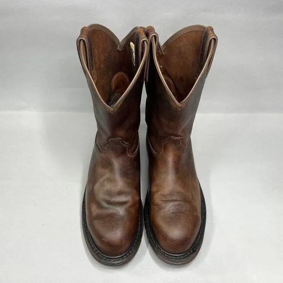Rocky Men's Size 10W 10&quot; Original Ride Waterproof Steel Toe Western Boots