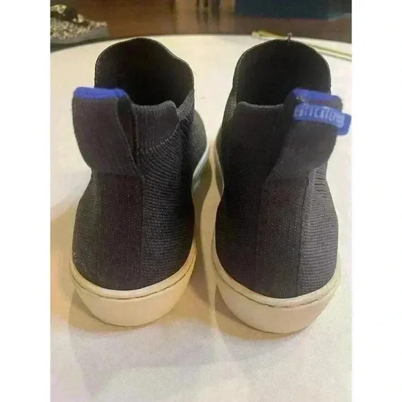 Rothy's Chelsea Nightfall Ankle Boots Women's Size 8 Navy Blue High Top Shoe