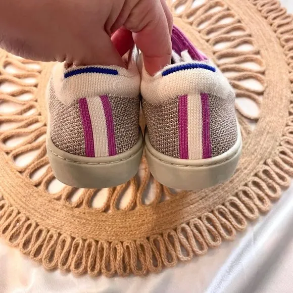 Rothy's Double Velcro Knit Strap On Sneakers Size 1