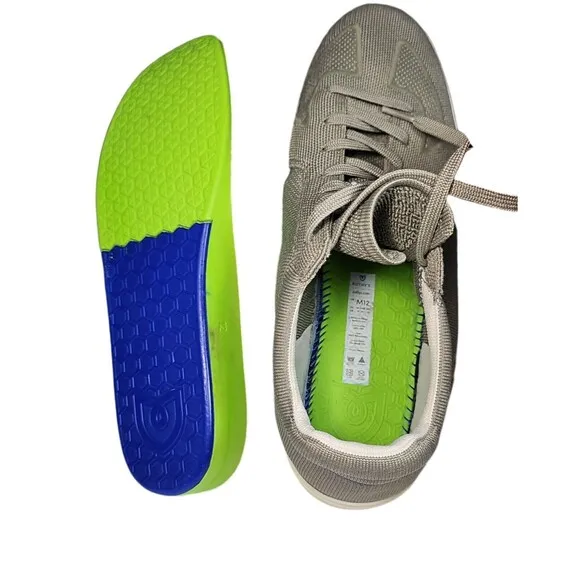 Rothy's Lace Up Green RS01 Knit Sneakers Men’s Size 12