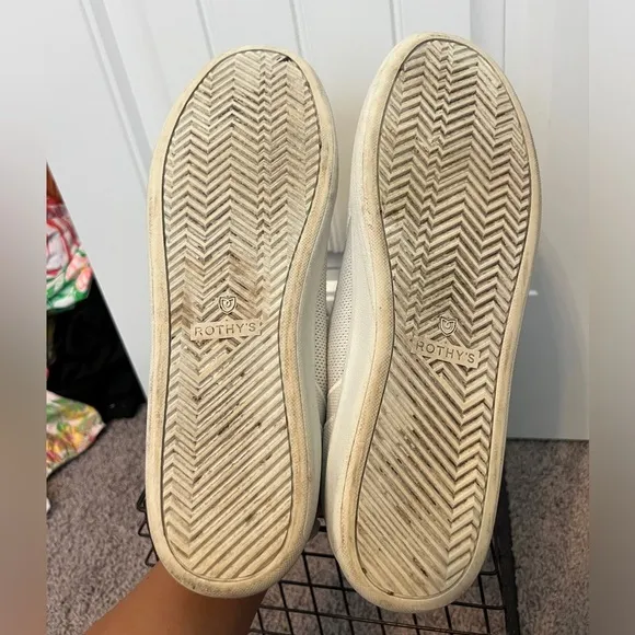Rothy’s men’s RS01 white sneaker size 12