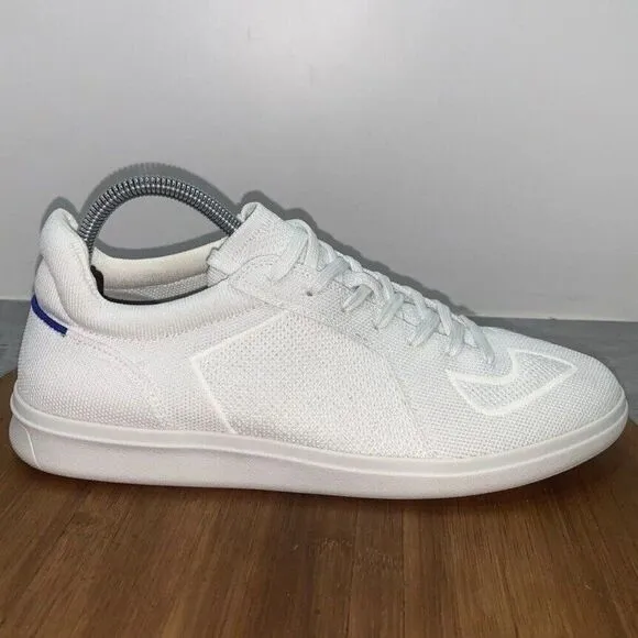 Rothy's Men's Size 9 White The RS01 Sneaker Lake Up Shoes Comfort Knit Athletic