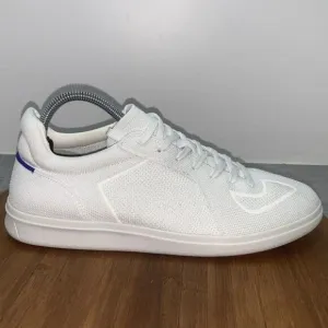 Rothy's Men's Size 9 White The RS01 Sneaker Lake Up Shoes Comfort Knit Athletic