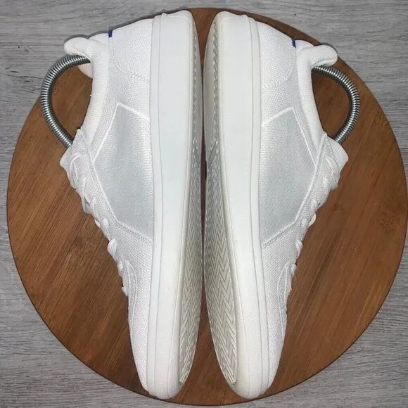 Rothy's Men's Size 9 White The RS01 Sneaker Lake Up Shoes Comfort Knit Athletic