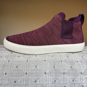 Rothy's Plum Melange Knit Chelsea High Top Stretch Casual Sneaker Boot Women 9.5