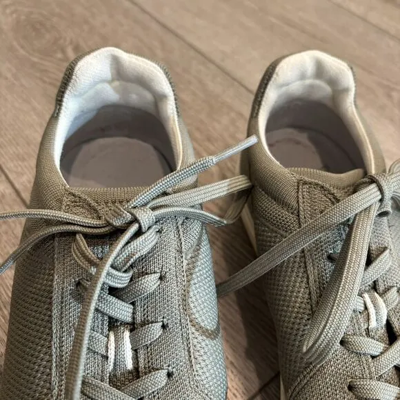 Rothy's Sneakers Mens Size 11 RS01 Olive Green Knit Lace Up Machine Washable