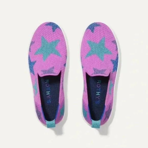 Rothy's Stellar Purple Kids Sneaker Size 13 New in Unopened Box