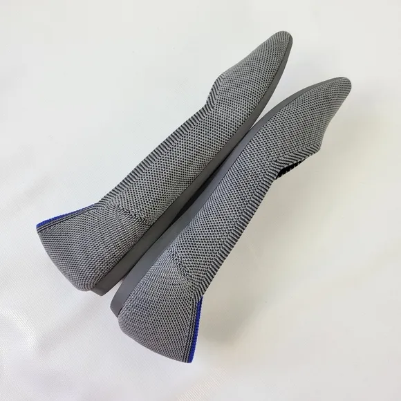 Rothy's Striped Pointy Toe Flats Like New Sz 8