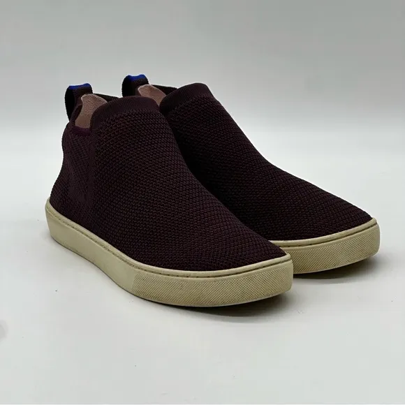 Rothy’s The Chelsea Berry Lattice Knit Sneakers. Size 7.5