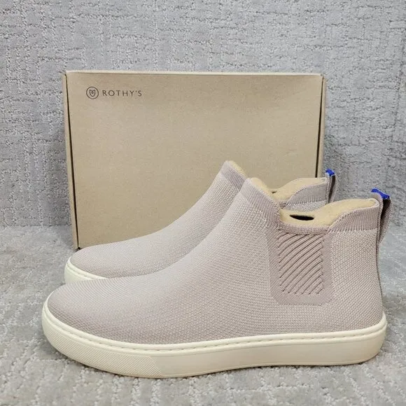 ROTHY'S The Chelsea Lilac Gray Ankle Boots Size 6, 8, 8.5, 9, 9.5, 10, 11.5