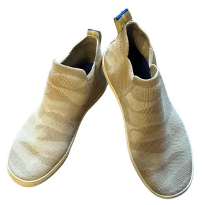 Rothy’s The Chelsea Sand Camo Booties Sz 8