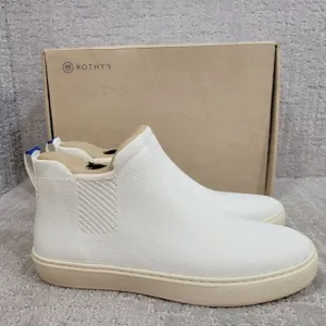 Rothy's The Chelsea Womens Size US 8, 8.5 Bright White Pull On Ankle Boots