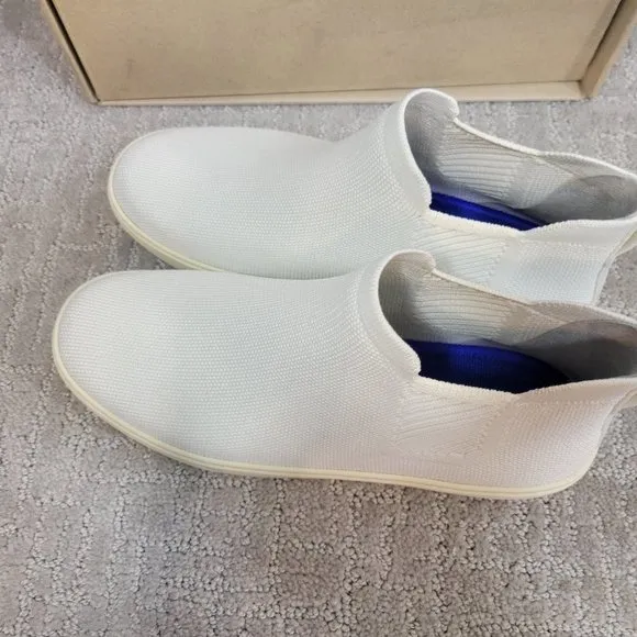 Rothy's The Chelsea Womens Size US 8, 8.5 Bright White Pull On Ankle Boots