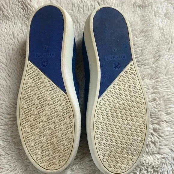 Rothy's The Slip On Teal Knit Fabric Casual Lifestyle Sneakers Women’s 8