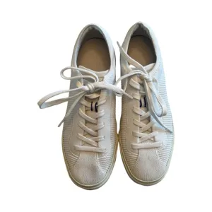 Rothy’s Woman’s The Lace Up Vanilla Knit Sneakers Tennis Shoes Size 8 Washable