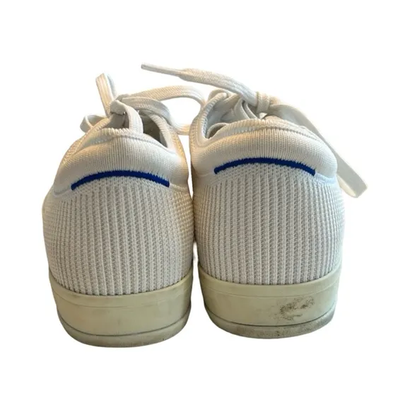 Rothy’s Woman’s The Lace Up Vanilla Knit Sneakers Tennis Shoes Size 8 Washable