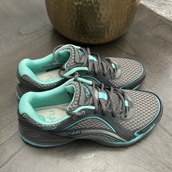 Ryka Lace-up Walking Sneakers - Sky Walk (WIDE)