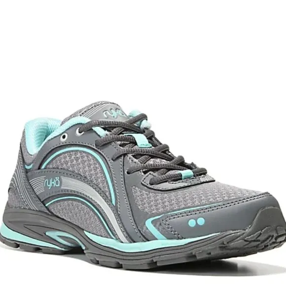 Ryka Lace-up Walking Sneakers - Sky Walk (WIDE)