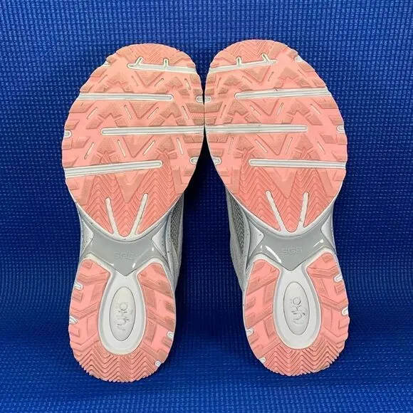 Ryka Sky Walk Trail Suede Women`s Size 9.5M - Grey/Pink Hiking Shoes Sneakers