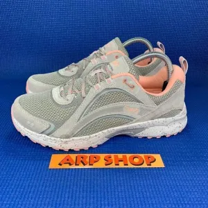 Ryka Sky Walk Trail Suede Women`s Size 9.5M - Grey/Pink Hiking Shoes Sneakers