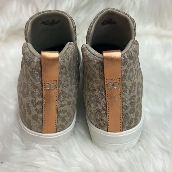 RYKA Vera Wedge Knit Skip On Leopard Print Sneakers Size 9.5 BIN 19