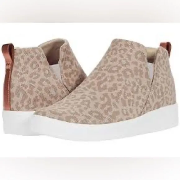 RYKA Vera Wedge Knit Skip On Leopard Print Sneakers Size 9.5 BIN 19