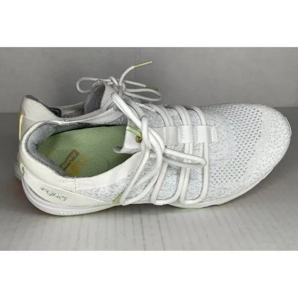 Ryka Women's 7.5 Wide Diffuse White Black sneakers - NWOT