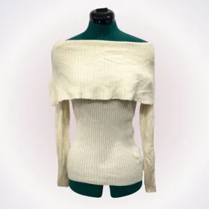 Saks Fifth Avenue Cream Cashmere Sweater | Sz XS
