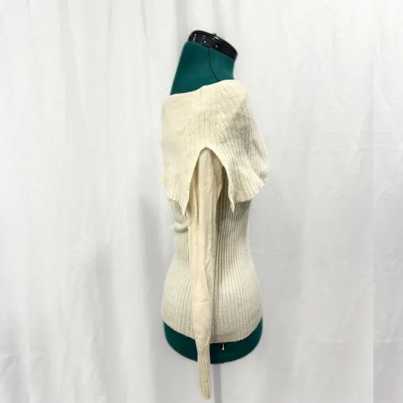 Saks Fifth Avenue Cream Cashmere Sweater | Sz XS