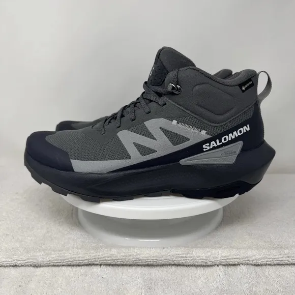 Salomon Elixir Activ Mid GTX Gore-Tex Men's Shoes Size 9.5 Gray Black 474568 NWT