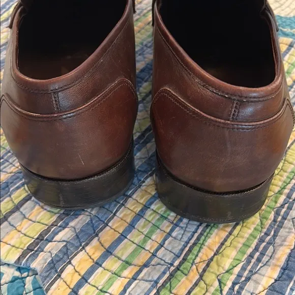 Salvatore Ferragamo Brown Leather Loafers Slip-Ons