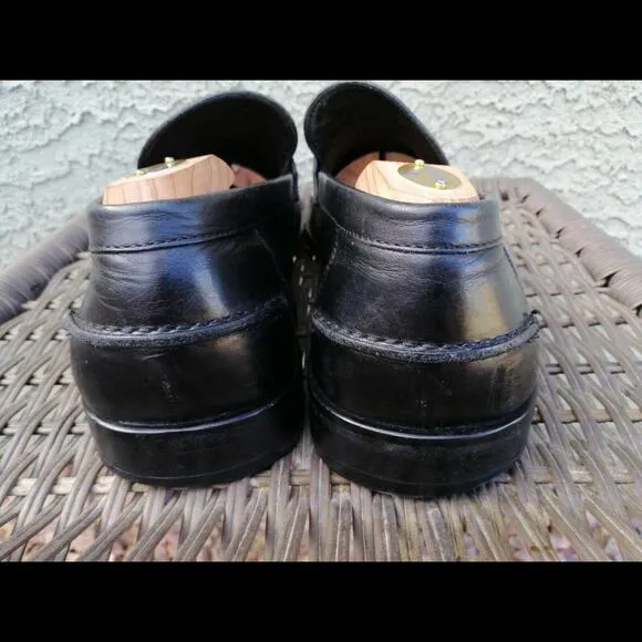 Salvatore Ferragamo Gancini Buckle Loafers | Men's 11B | Black Leather