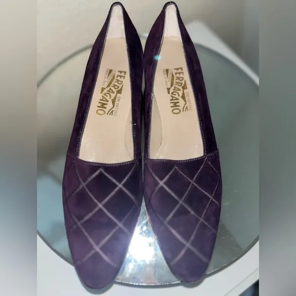 Salvatore Ferragamo Small Heeled Loafers, Size 9