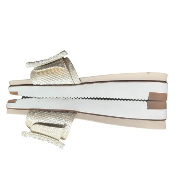 Sam Edelman Cream Slide Sandals