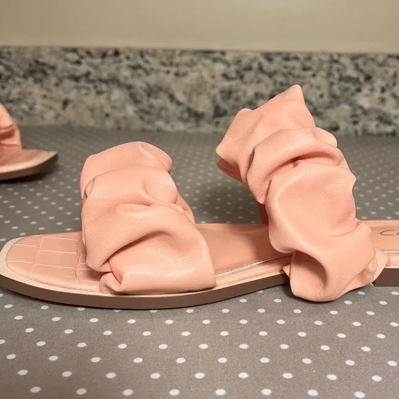 Sam Edelman Faux Leather Ruffle Flats