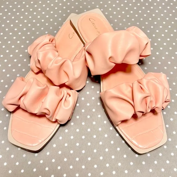 Sam Edelman Faux Leather Ruffle Flats