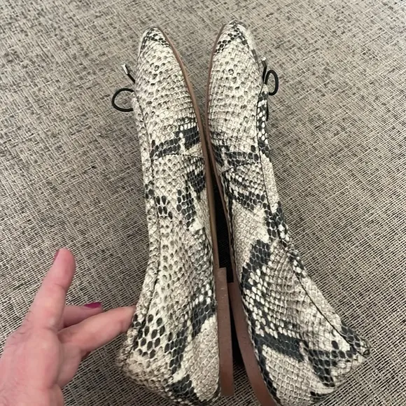 Sam Edleman Felecia Faux Snakeskin Ballet Flats Size 9.5