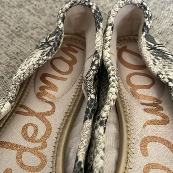 Sam Edleman Felecia Faux Snakeskin Ballet Flats Size 9.5