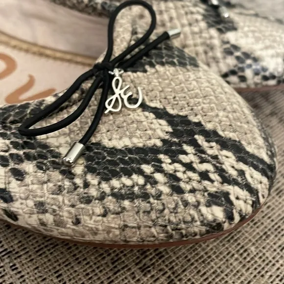 Sam Edleman Felecia Faux Snakeskin Ballet Flats Size 9.5