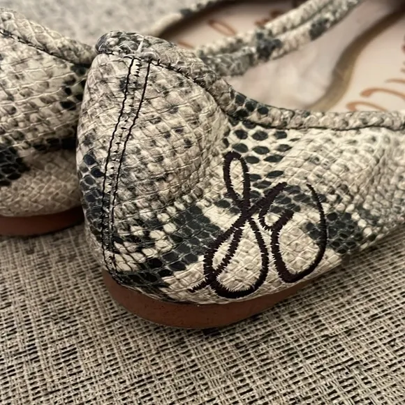 Sam Edleman Felecia Faux Snakeskin Ballet Flats Size 9.5