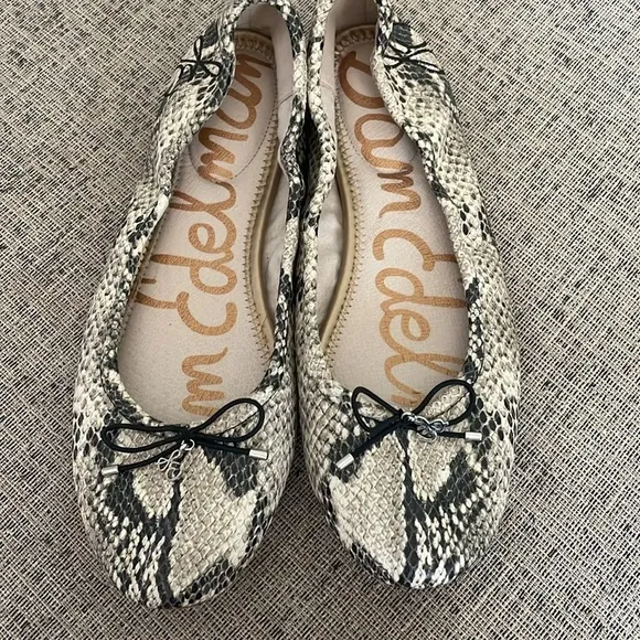 Sam Edleman Felecia Faux Snakeskin Ballet Flats Size 9.5