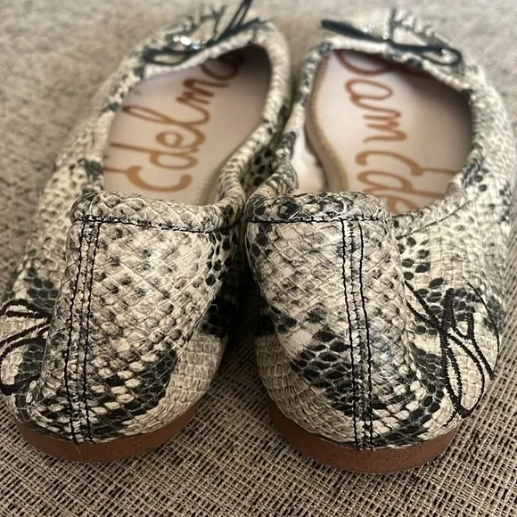 Sam Edleman Felecia Faux Snakeskin Ballet Flats Size 9.5