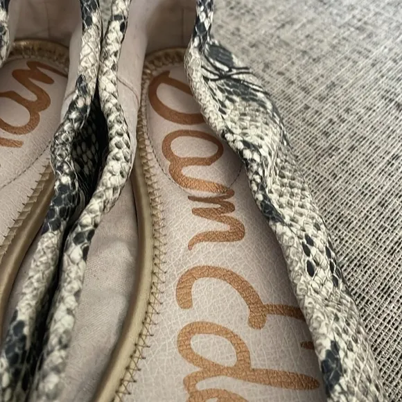 Sam Edleman Felecia Faux Snakeskin Ballet Flats Size 9.5