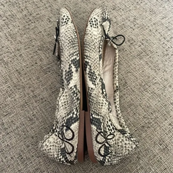 Sam Edleman Felecia Faux Snakeskin Ballet Flats Size 9.5