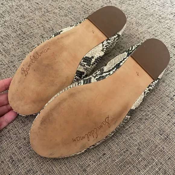 Sam Edleman Felecia Faux Snakeskin Ballet Flats Size 9.5