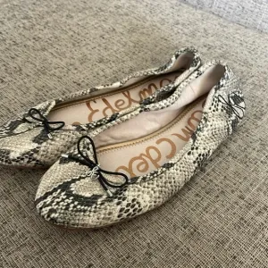 Sam Edleman Felecia Faux Snakeskin Ballet Flats Size 9.5
