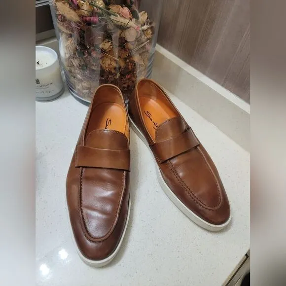 Santoni Loafers UK 7.5